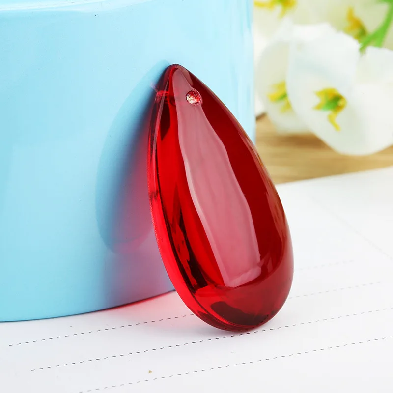 38 мм 50 1 шт. большие стеклянные подвесные бусины в форме слезы