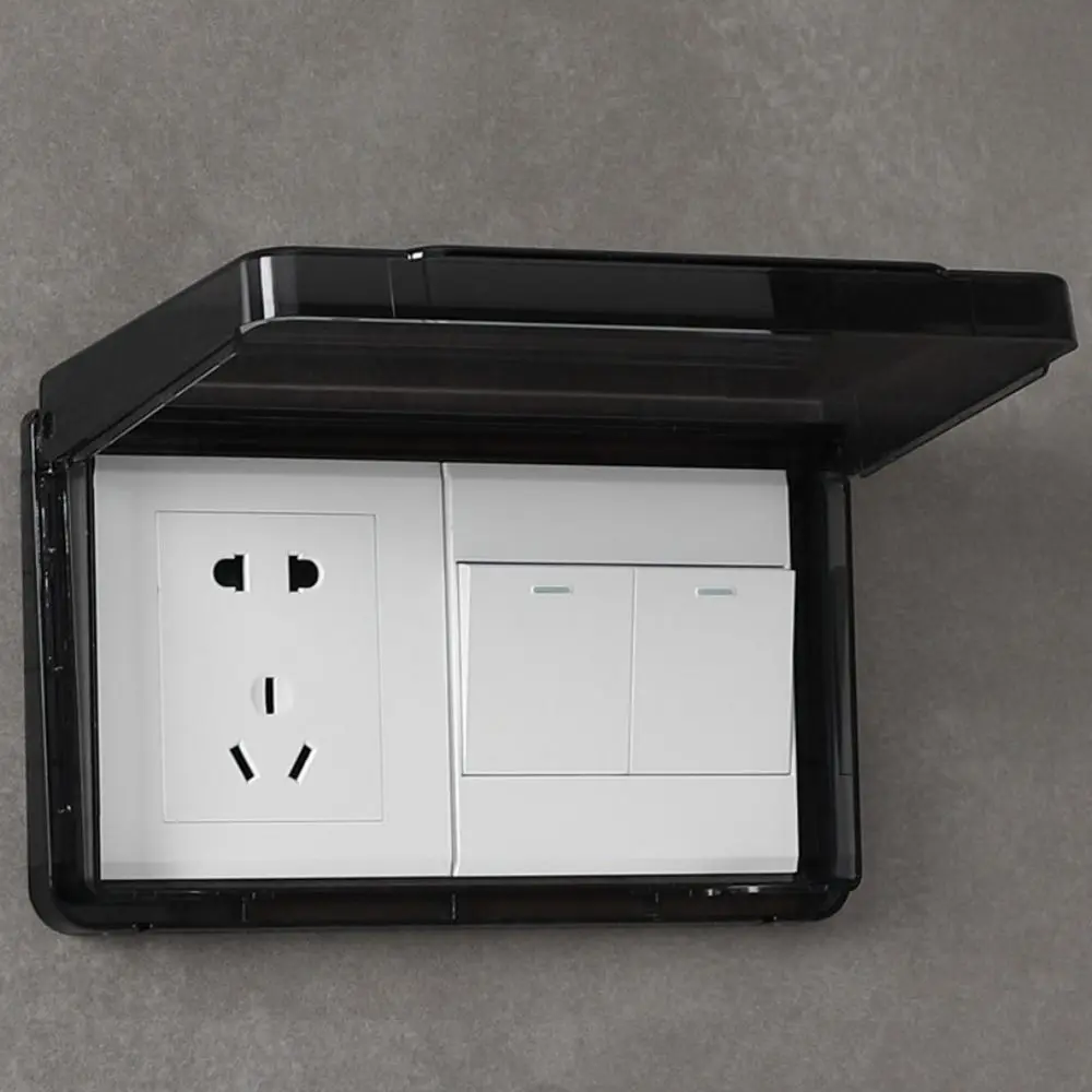 

Настенный переключатель, защитная крышка, самоклеящаяся розетка 86, водонепроницаемая коробка, пластиковая крышка с электрической вилкой, настенная