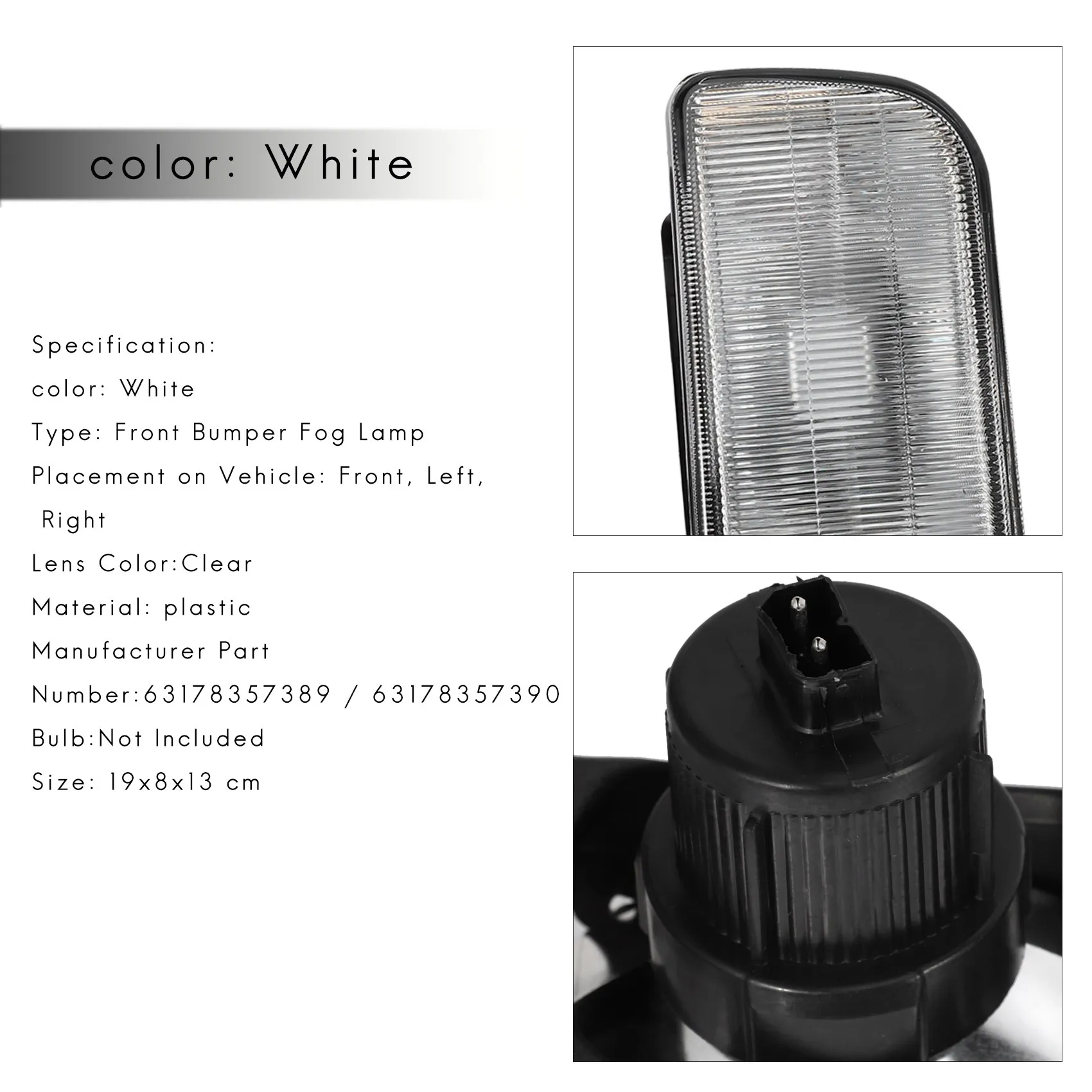 Противотуманная фара на передний бампер для Bmw E36 1992 1993 1994 1995-1998 H1 без лампы