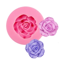 3d silicone mold cake tools multiple styles of rose flower molds fondant chocolate cake jelly baking tools moldes de silicona