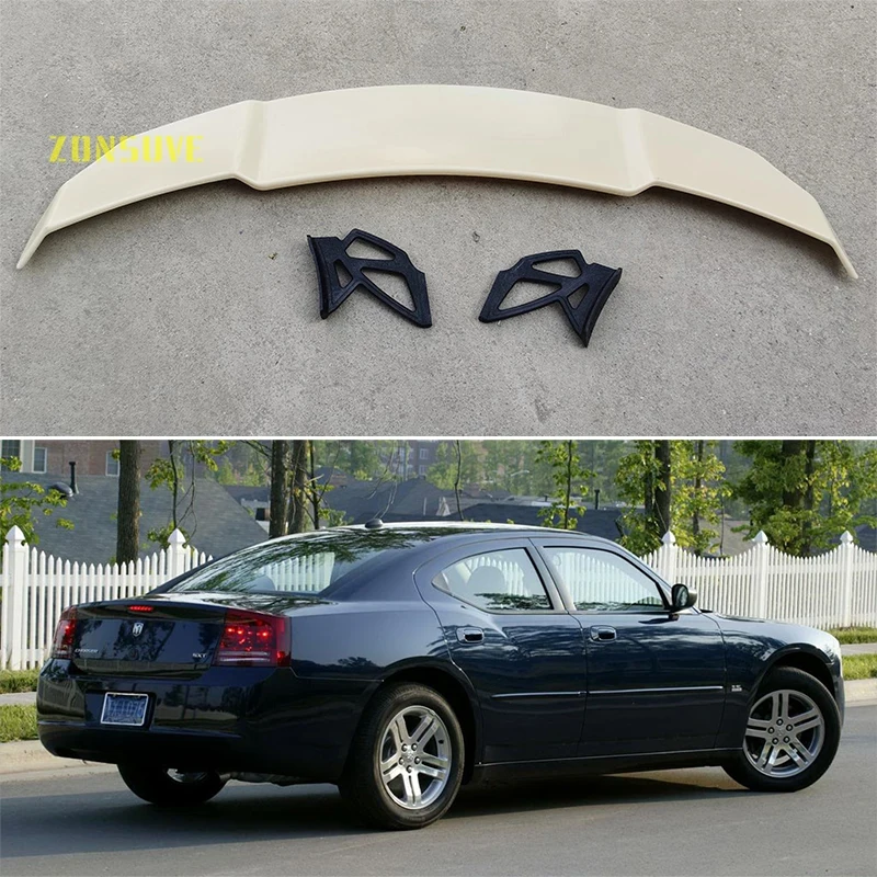 

Используется для 2006-2010 Dodge зарядное устройство спойлер авто седан заднее крыло Корпус Комплект Аксессуары ABS пластик