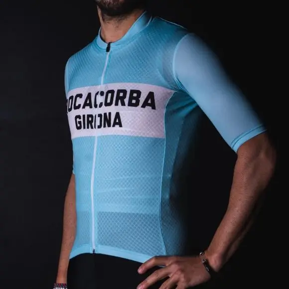 

Rocacorba одежда Girona Велоспорт Джерси 2021 Летний дышащий велосипедный комплект мужской дорожный велосипед 20D нагрудники велосипедная одежда Реп...