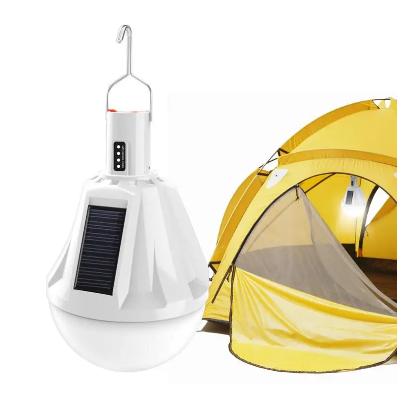 

Solar Garden Lantern Hangable Waterproof Solar Powered Lamp For Outdoor Automatic Brightness Adjustable LED Lights USB Charging