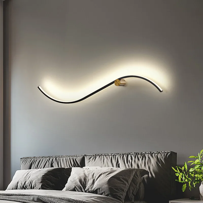 

Nordic Interior Wall light Bedside Wall sconces interior lighting Aluminum lamp For Bedroom Lighting Fixtures For a Modern Home
