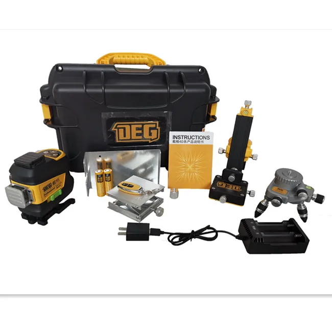 

Лазерный уровень высокой точности с сертификатом ROHS, зеленый лазер 360 с перекрестными линиями, лазерный уровень с 12 линиями