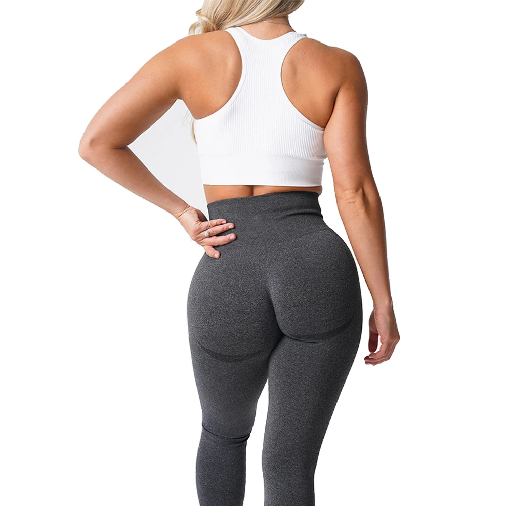 Curve Outline Seamless Leggings Women's Yoga Pants Gym Clothing Workout Clothes Fitness Sports Women's Solid Color