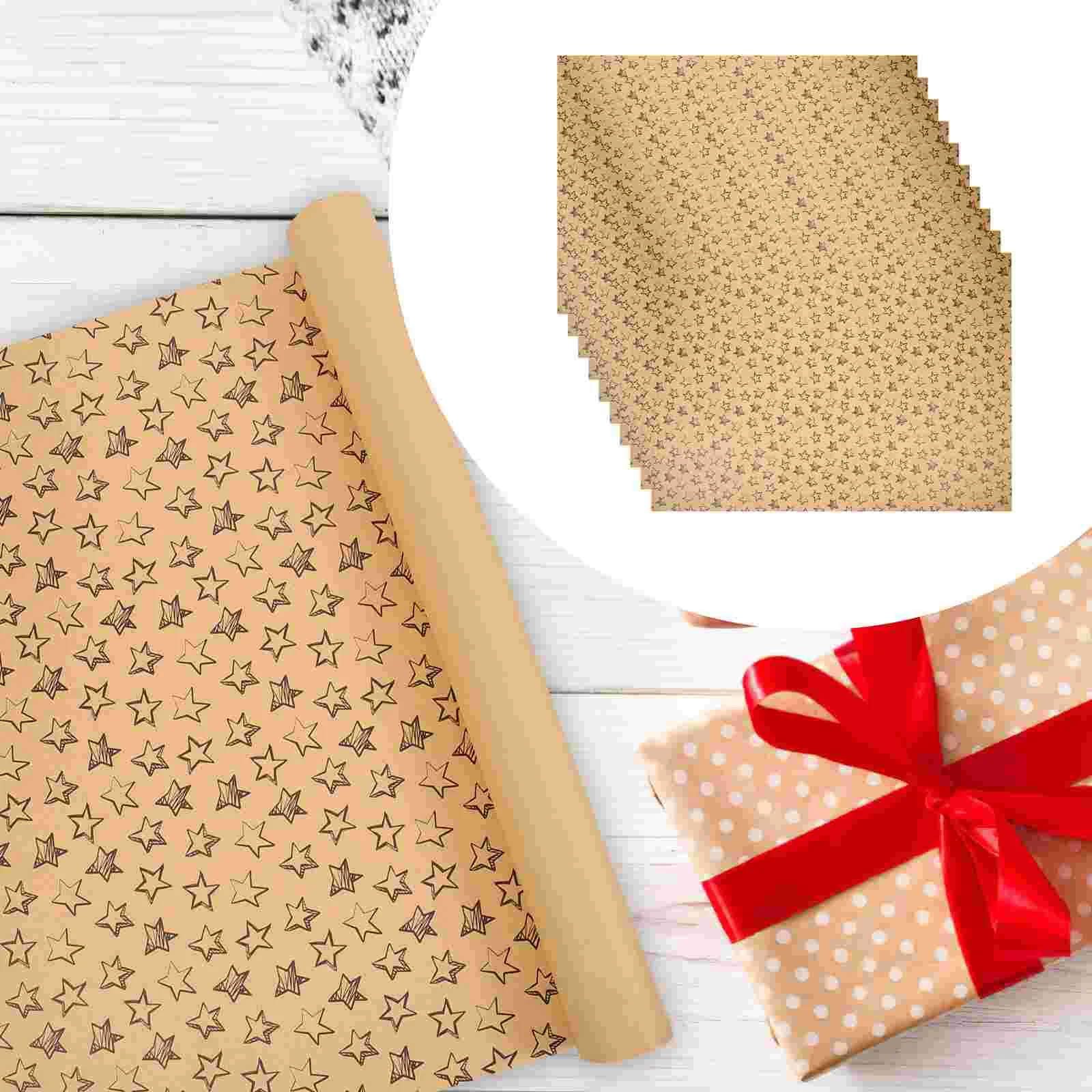 

10pcs Wrapping Papers Kraft Wrapping Papers Wrapping Papers