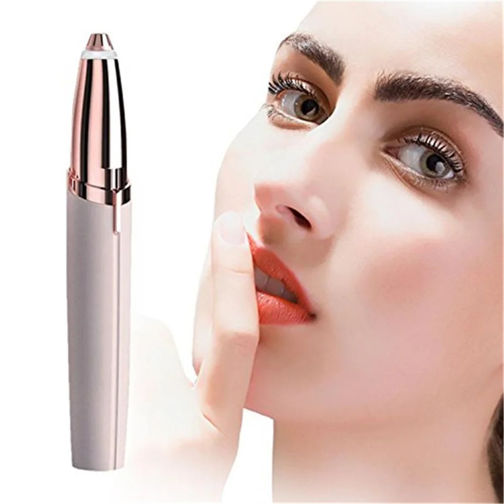 

USB Electric Eyebrow Trimmer Makeup Painless Eye Brow Epilator Mini Shaver Razors Portable Facial Hair Remover Women Depilator