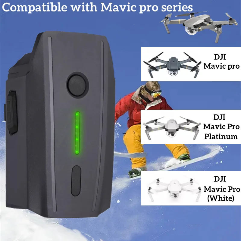 1-4Pack DJI Mavic Pro Battery,11.4V 3830mAh LiPo Intelligent Flight  +  for    & Platinum Drone enlarge