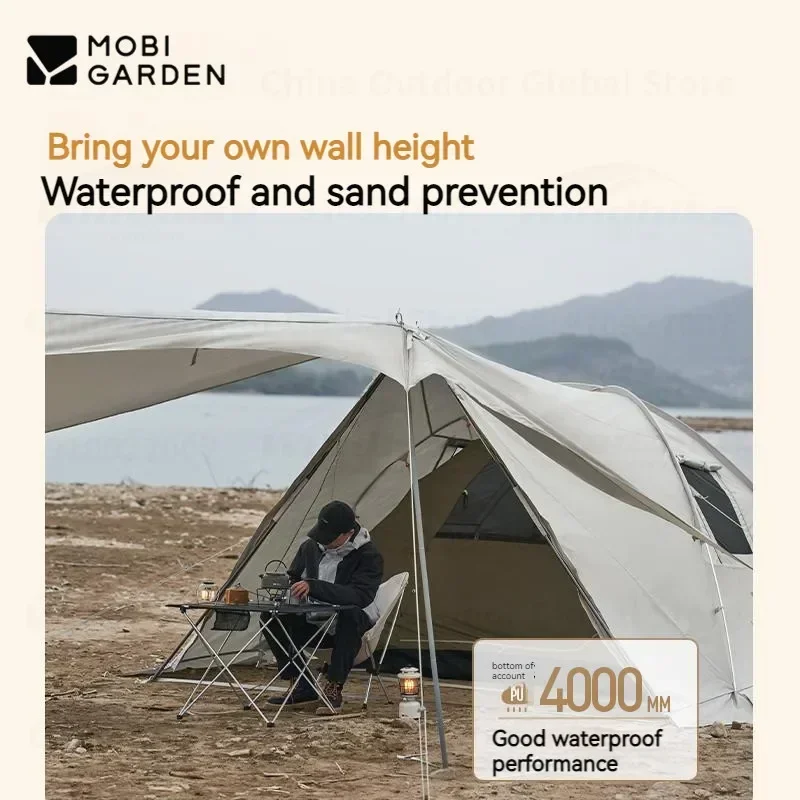MOBI GARDEN/навесная портативная туристическая палатка с алюминиевым кронштейном