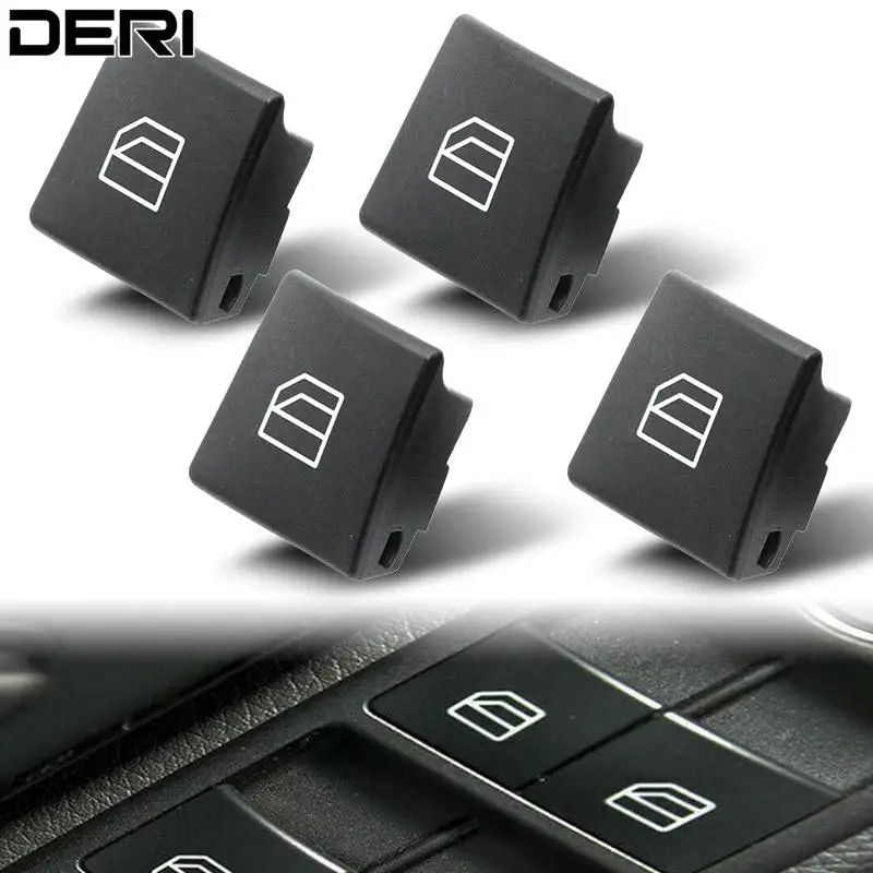 

4 шт., колпачки для кнопки управления окном автомобиля Benz Mercedes C E W204 S204 W212 S212 A207 C207 ABS A2049055402 251-AJ