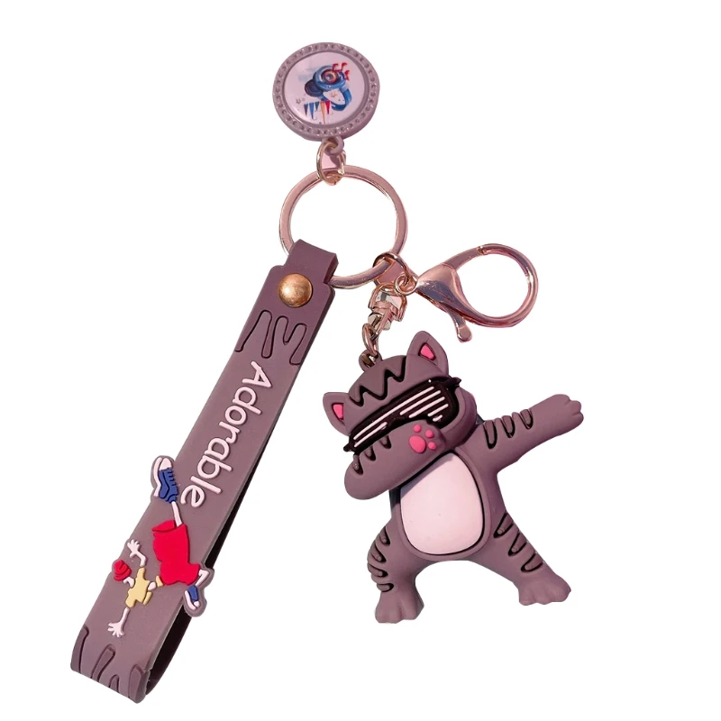 

Cartoon for KEY Chain Cute for CAT Pattern Funny Toy Keychain Car for KEY Ring Birthday Gifts Charm Pendant