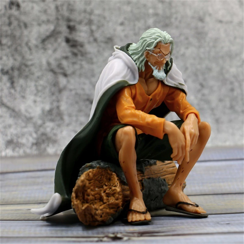 

12Cm Anime One Piece Figure Silvers Rayleigh Sitting Posture Static Model PVC Collectible Decoration Kids Toy Birthday Gift
