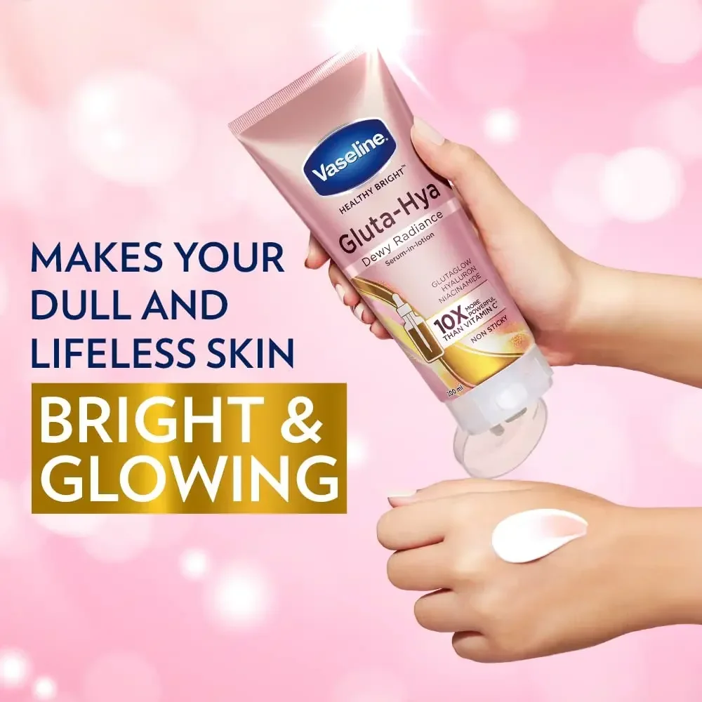 Vaseline G Dua-Hya Dewy Radiance Крем для тела сыворотка в лосье усиленная с Gembalius видимой яркой