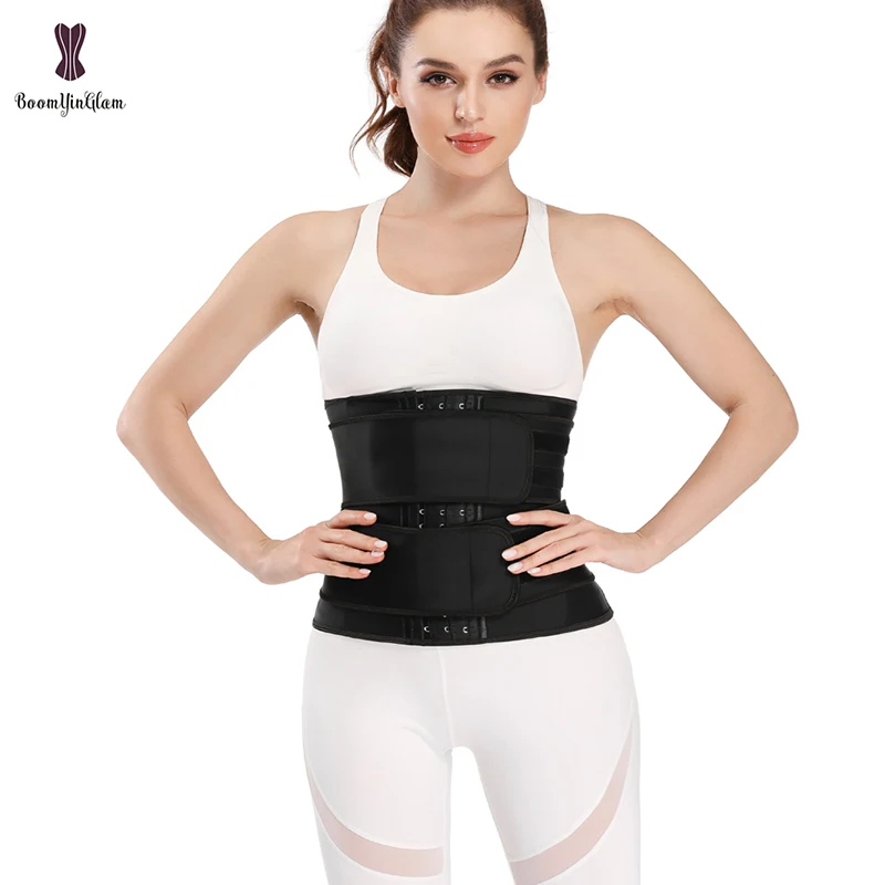 Modeling Strap Body Shapers 3 Hook 9 Steel Bone Latex Waist Trainer 2 Band Underbust Corset Plus Size Waist Cinchers
