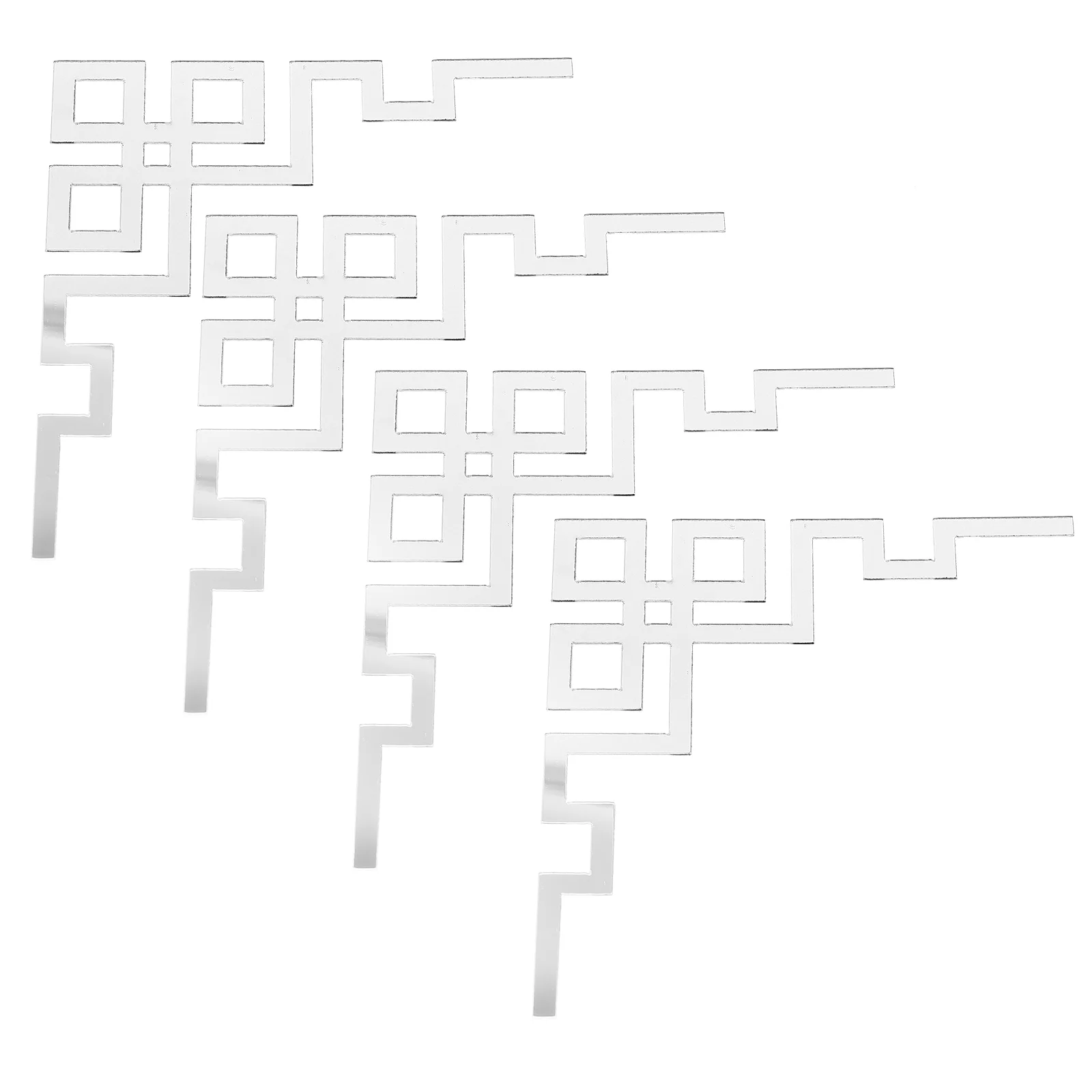 

Самоклеящаяся рамка для зеркала, угловая наклейка, рамка для зеркала, 4 шт.