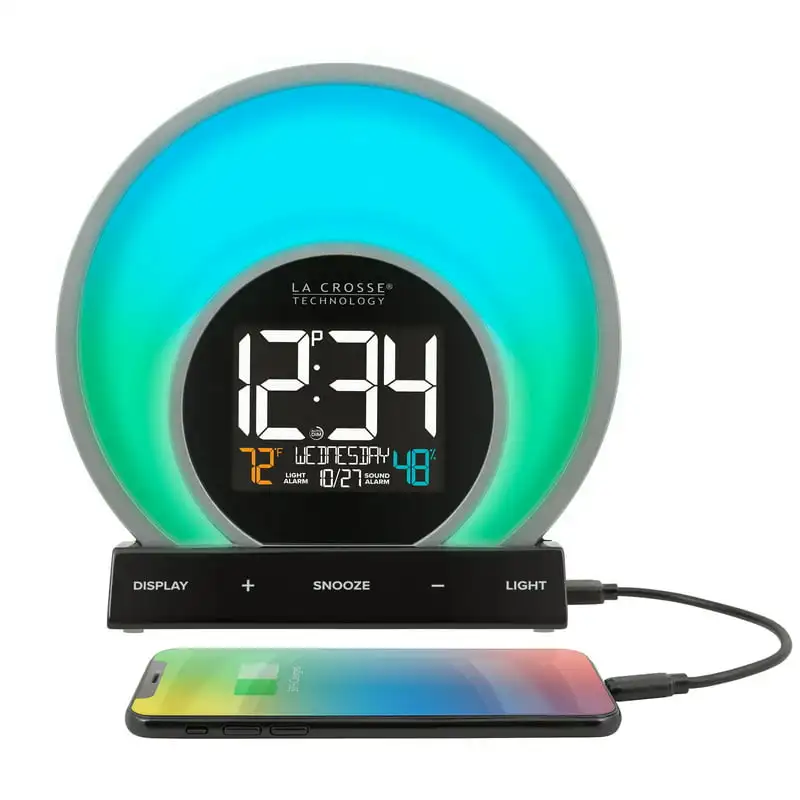 

Soluna Sunrise & Sunset Light Alarm Clock with USB charging port, C80994