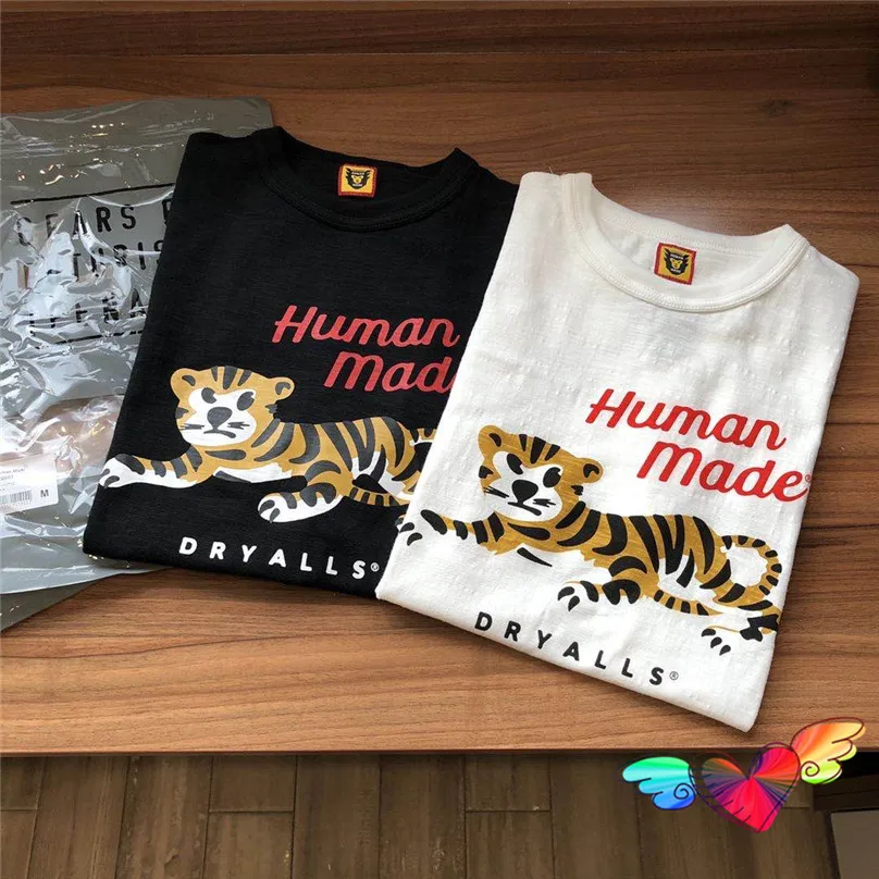 

2022 Human Made Tiger Logo T-shirt Men Women 1:1 High Quality Leopard Graphic Human Made Tee Summer Tops Cotton Short Sleeve