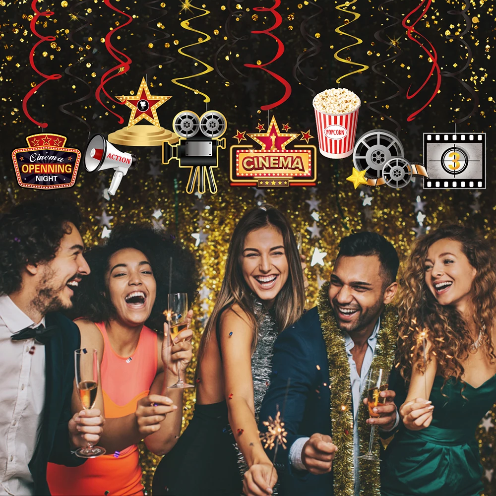 30 шт. кинотеатр Голливуд кино Расслабление время вечевечерние НКА ПВХ DIY фоны