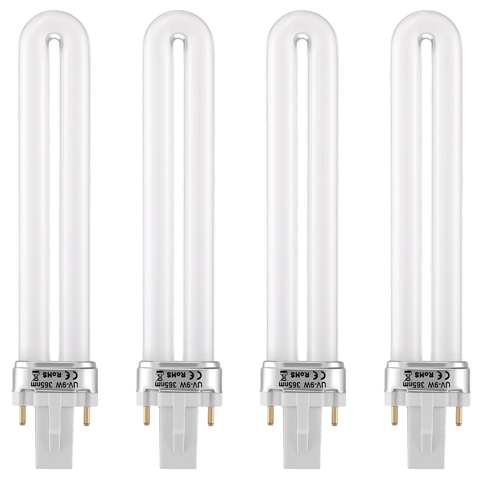 

4 Pcs The Light Nail Dryer Lamp Tube Goose Neck UV Nails Bulb Bulbs Gel Phototherapy