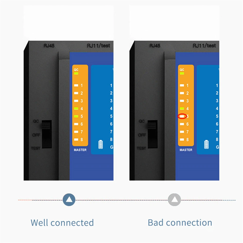 Networking Tool Multifunctional LAN Cable Tester Network Repair Telephone Line Tracker for RJ45/RJ11/RJ12/CAT5/CAT6/CAT7/CAT8