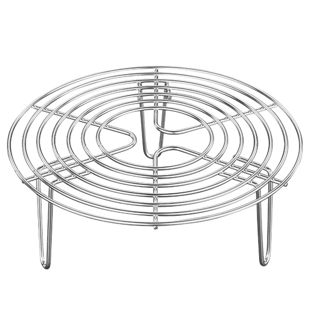 

Rack Steamer Steam Trivet Stand Cooking Steaming Pot Round Cooling Baking Cooker Steel Pressure Stainless Egg Basket Tray Wire