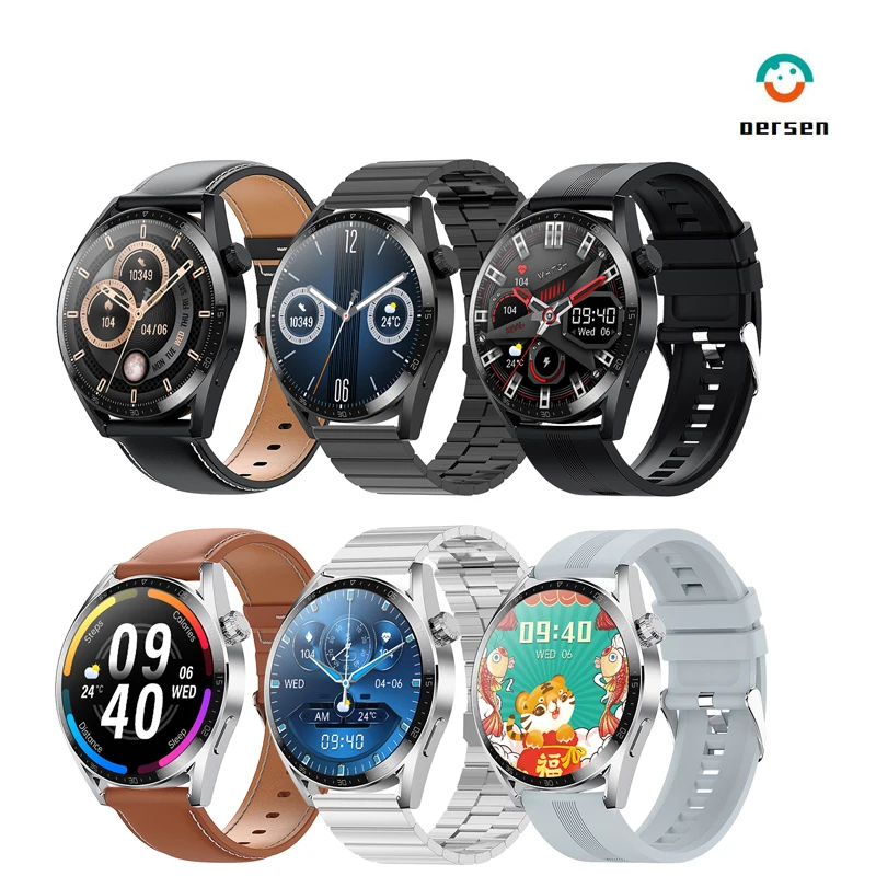 2022 NEW HK3 Plus Smart Watch Men NFC Bluetooth Call Music Rotary Button Wireless Charging IP68 SmartWatch for Women PK HUAWEI