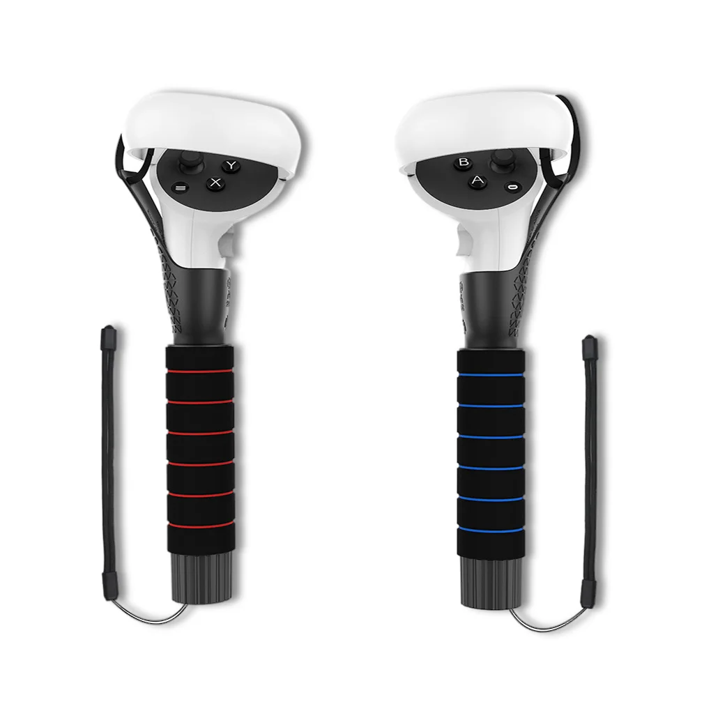 

2 Pieces VR Controller Handles Anti-slip Gamepad Extension Grips Musical Game Gaming Equipment Accessories Replacing Parts