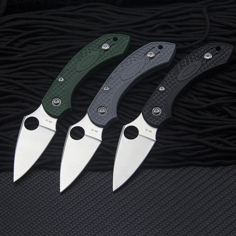 

Mini Folding Knife 5CR15MOV Blade Nylon Fiber Handle Pocket Knife Outdoor Sharp Tactical Knife Self-Defense Survival Knife