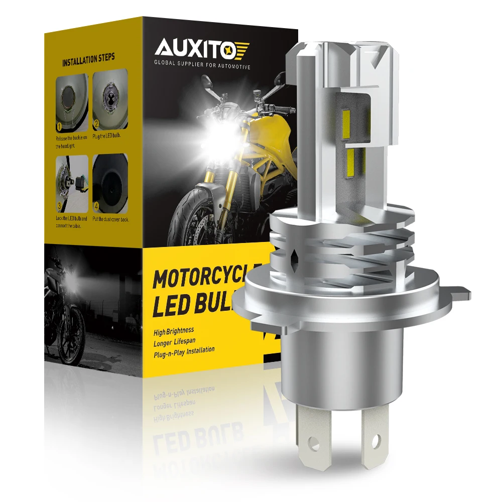 Лампа для передней фары мотоцикла AUXITO H4 белая Suzuki DR650SE DR650 SE 1990-2010 2011 2012 2013 2014 2016 2017