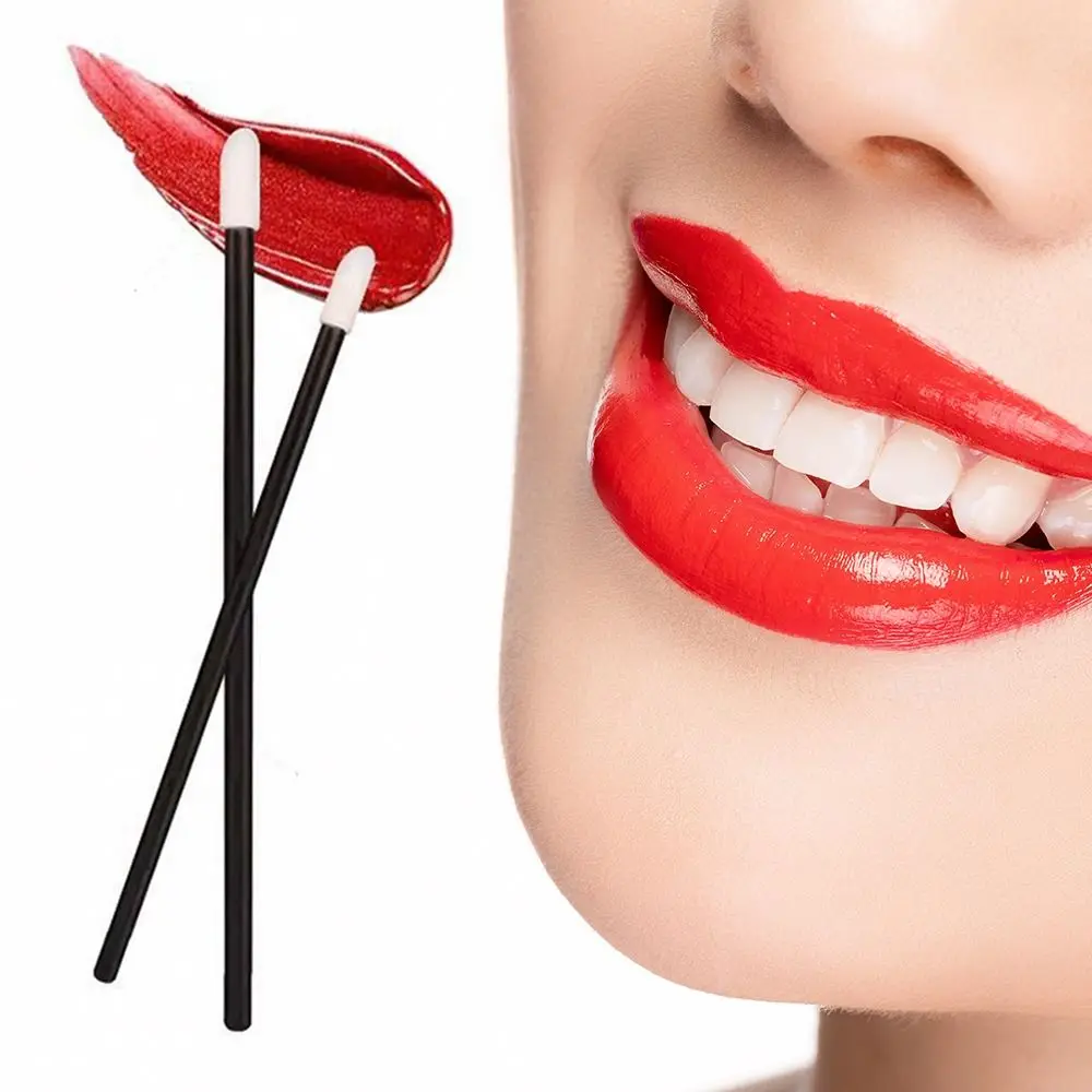 

100Pcs Disposable Swab Makeup Tool Portable Clean Lip Brush Lipstick Wand Mascara Applicator