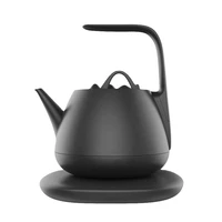 black white steel electric kettle mini electric portable tea kettle electric water kettle