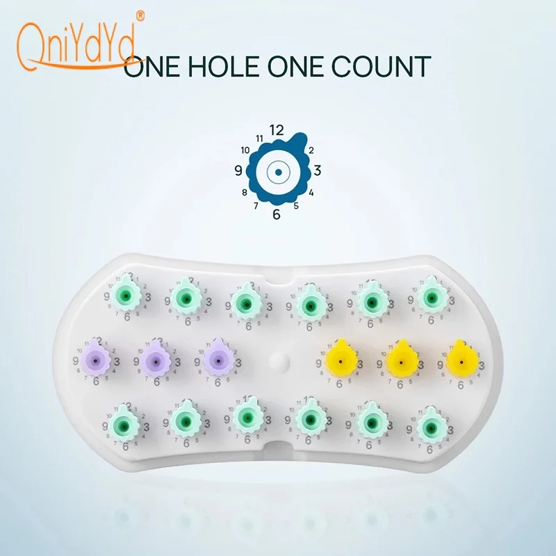 

1PC Dental Disinfection Box Autoclave Sterilizer Case Burs Files Holder With Count