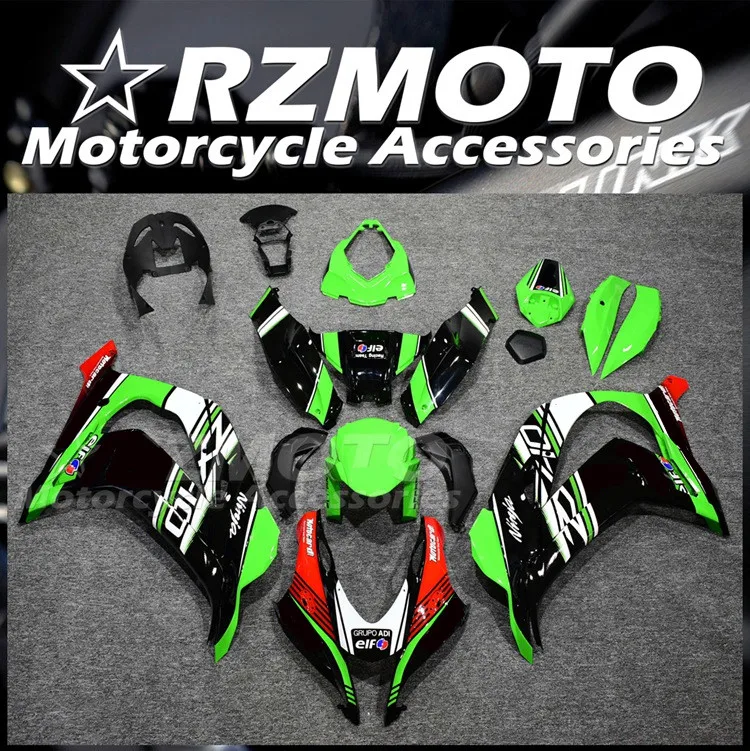 

Стильный новый комплект обтекателей из АБС-пластика, подходит для Kawasaki Ninja ZX-10R ZX10R 2016 2017 2018 2019 117 18 19, кузов красного и зеленого цвета