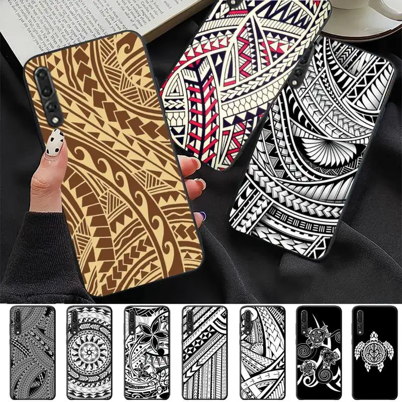 

Maori polynesian samoan tribal Phone Case for Huawei P30 40 20 10 8 9 lite pro plus Psmart2019