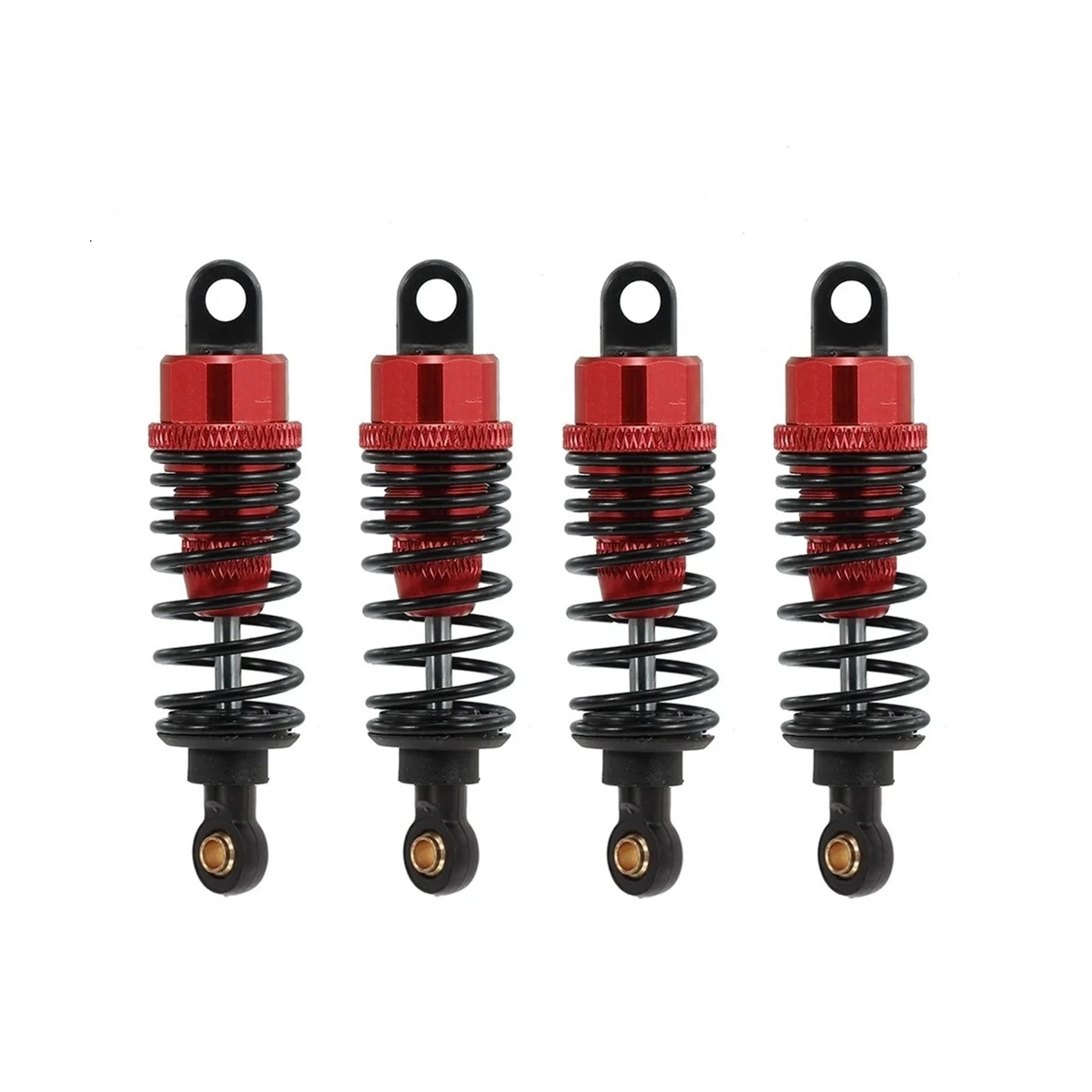 

4Pcs Metal Shock Absorber Damper for Tamiya TT01 TT02 TA05 TL01 TA03 MF01X M05 M06 1/10 RC Car Upgrade Parts, Red