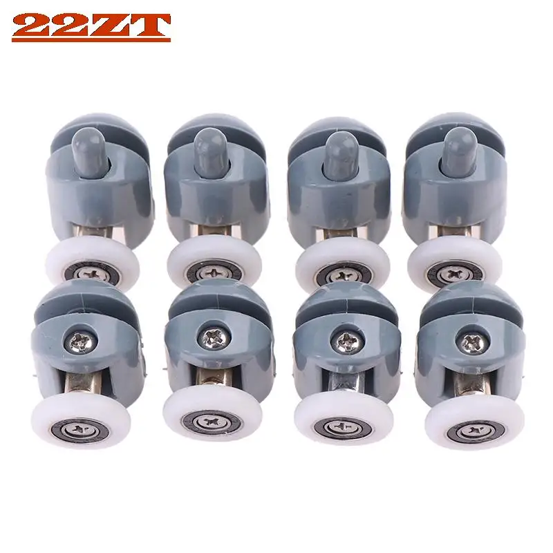 

22ZT 4pcs/lot Shower Rooms Cabins Pulley Shower Room Roller Runners Wheels Pulleys New Glass sliding door pulley