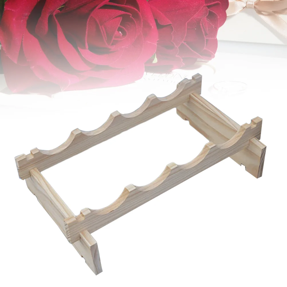 

1 Pc Rack 4-bottles Creative Storage Rack Bottles Storage Shelf for Restaurant Hotel