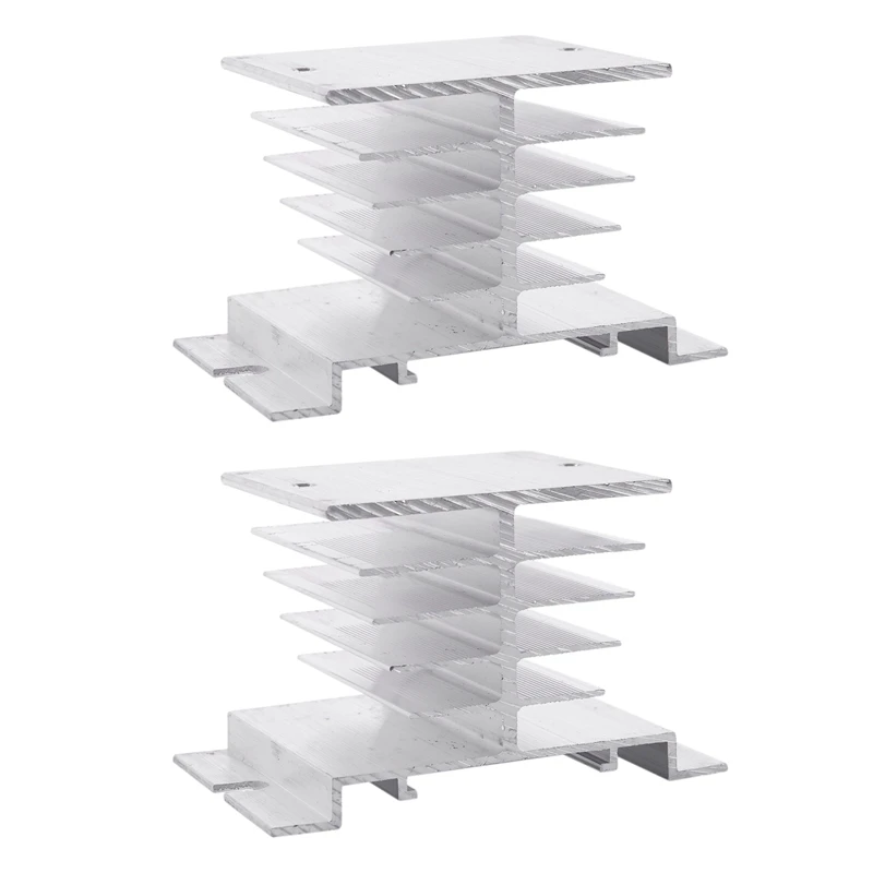 

HOT-2X алюминиевый теплоотвод, теплоотвод, алюминиевое твердотельное реле, полупроводниковое реле SSR