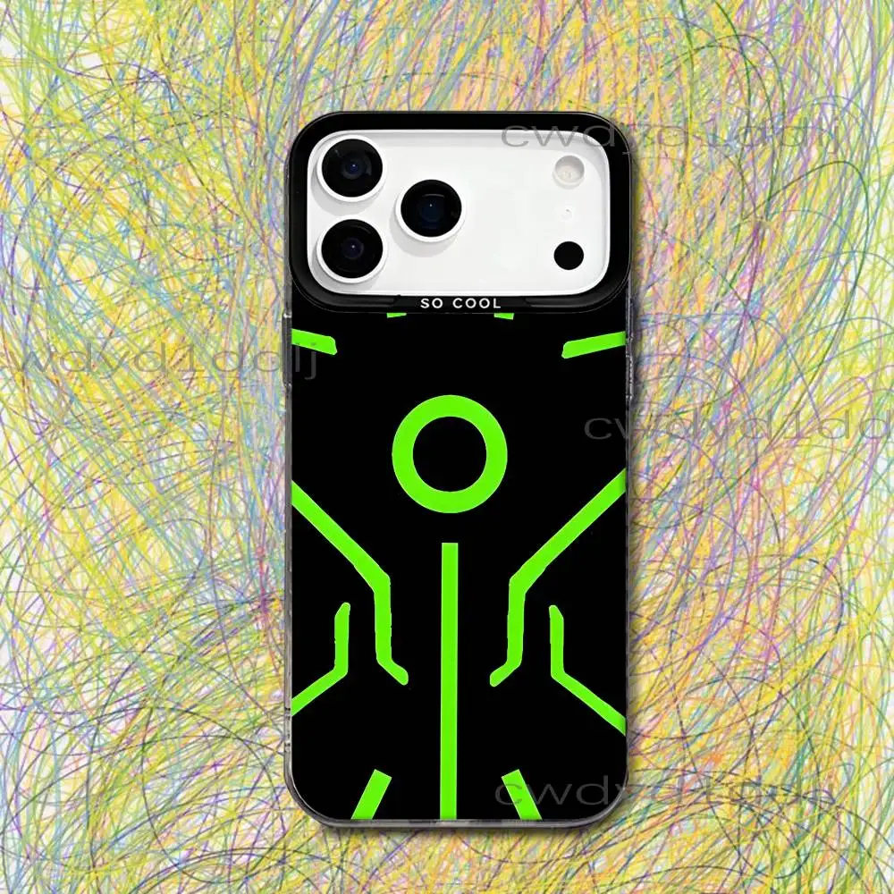 Фото Чехол для телефона B-Ben 10 O-Omnitrix Watch для iPhone 17, 16, 15, 14, 13, 12, X, 8, Pro, Max, Plus, SE4, Air, Mini HD, черный, матовый, IMD №2