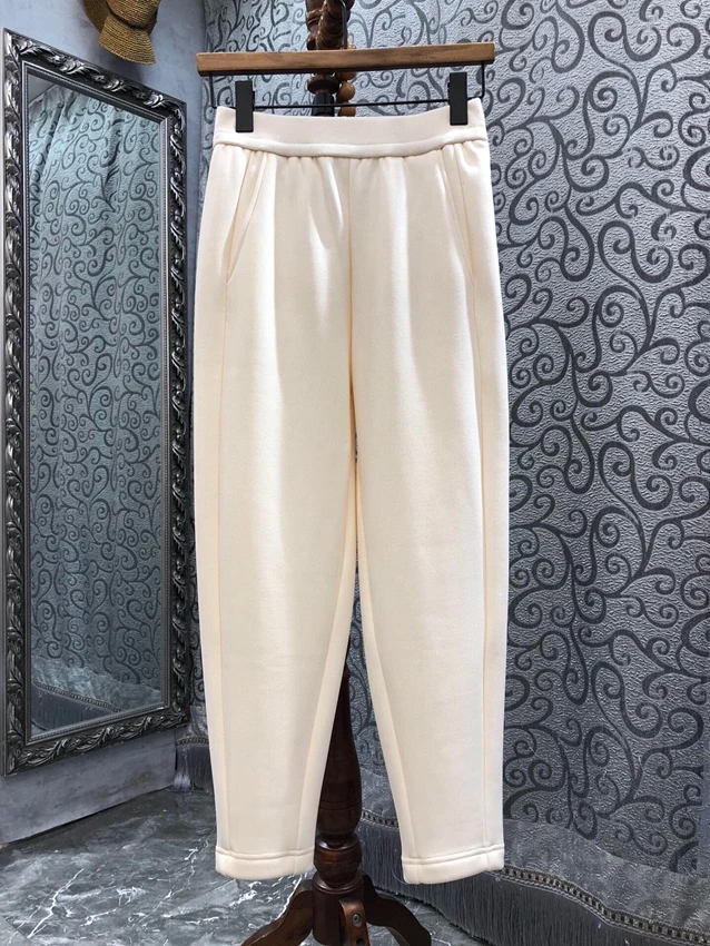 

2022 new women fashion slim solid-color pants nine-point pants all-match casual pants 1021