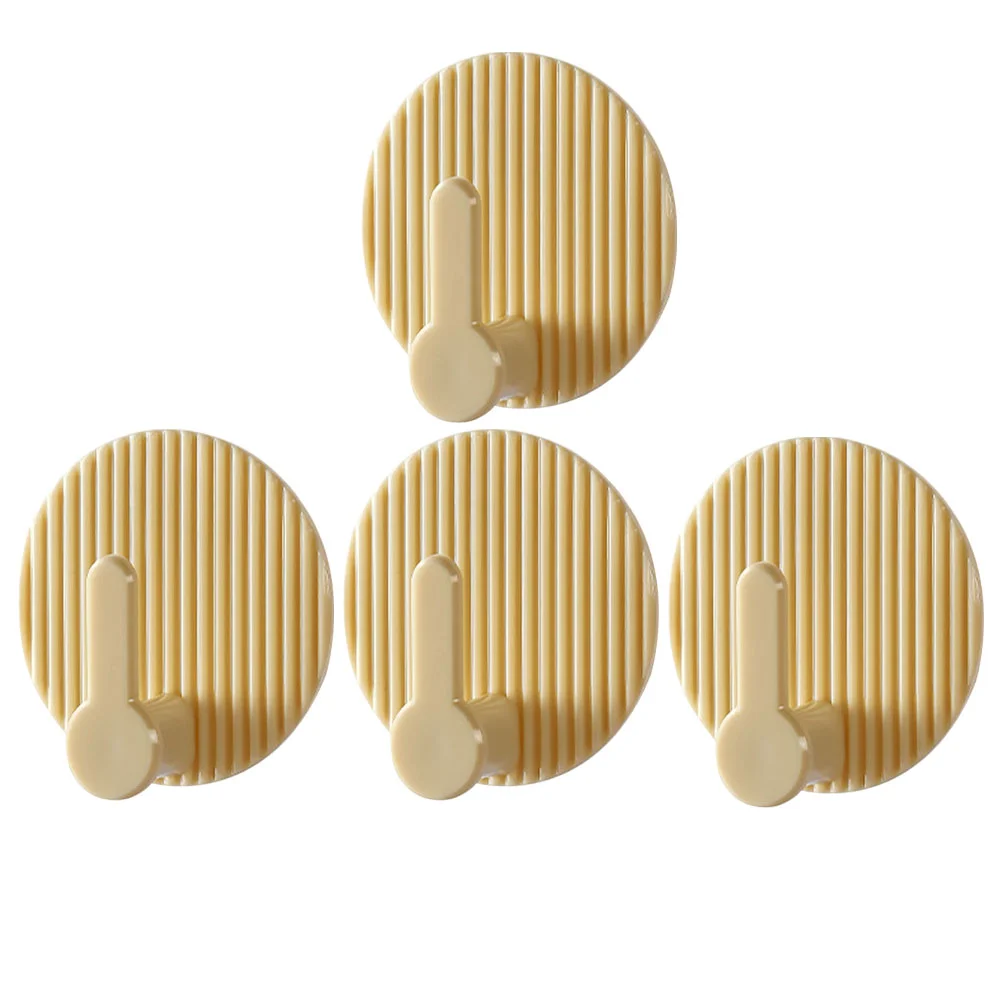 

4pcs Towel Hook Decorative Hook For Wall Punch Free Hanging Coat Rack Hanger