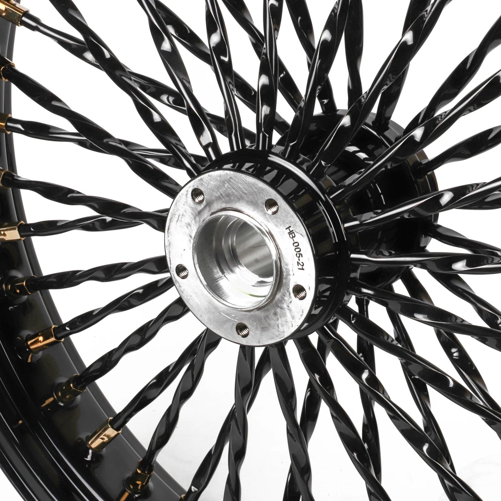 Фото Новые прочные хромированные спицованные колеса Hopero Cali Twisted для мотоциклов Heritage Slim Deluxe 2012 года и новее, гарантия 1 год. №2