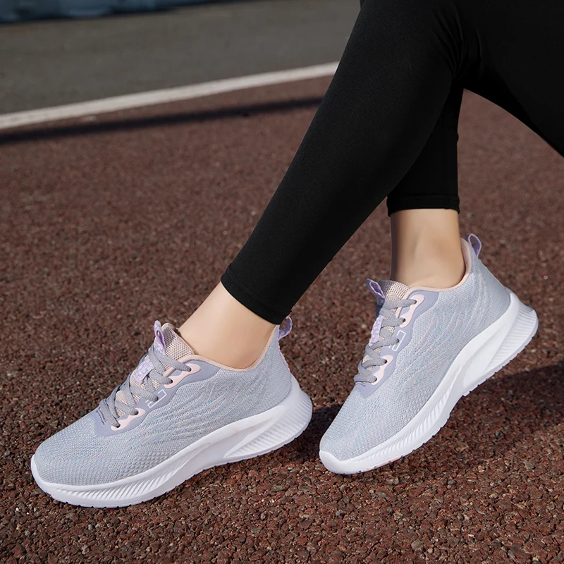New Hot Style Women Running Shoes Light Outdoor Walking Jogging Sneakers Lace Up Mesh Athletic Shoes for Women Zapatos Mujer