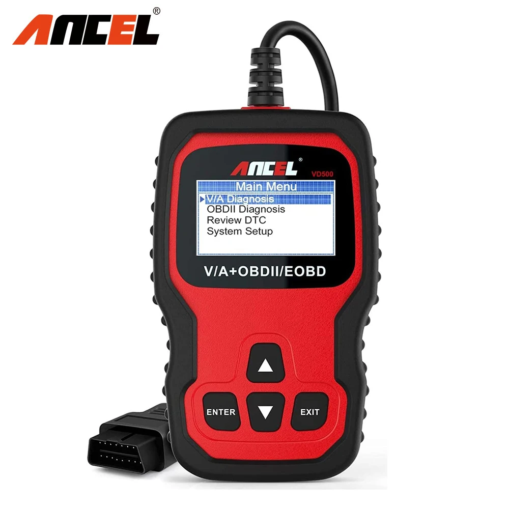 Автомобильный диагностический сканер Ancel VD500 OBD2 средство для сброса масляного