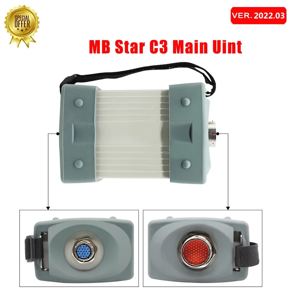 

A+ V2023.06 MB Star C3 SD Connect M-B c3 Supports 12V & 24V Cars and Trucks with NEC Relays Auto Diagnostic Scanner