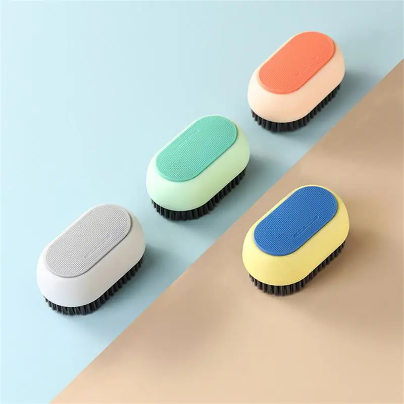 

Household Cleaning Brush Durable Strong Flexibility Shoe Brush High Quality Polychromatic Washing Brush Soft Brush Pendable 1pc