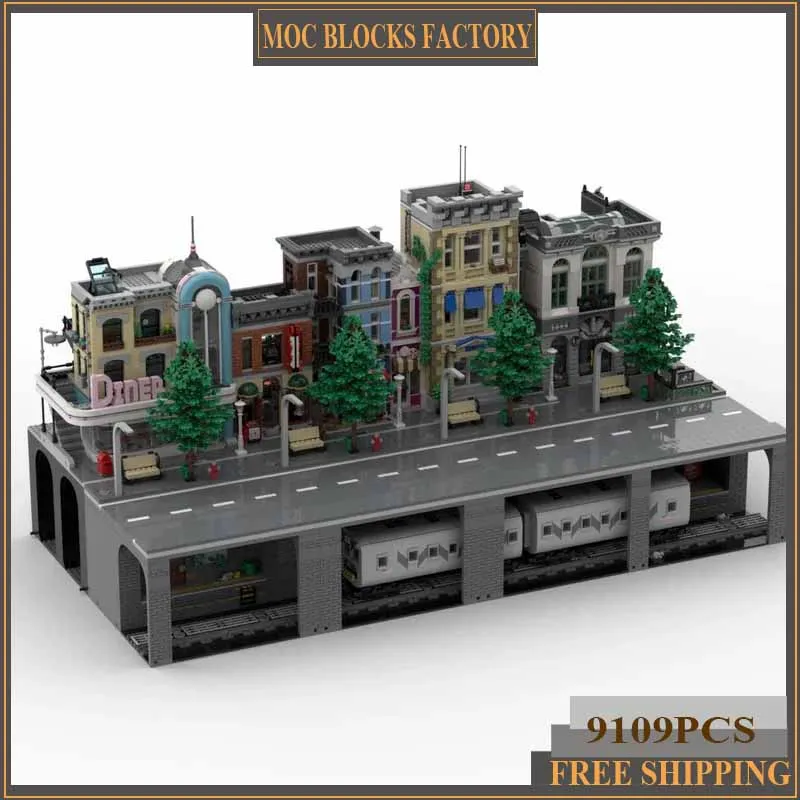 Модель Street View Moc строительные кирпичи подземная станция метро технология