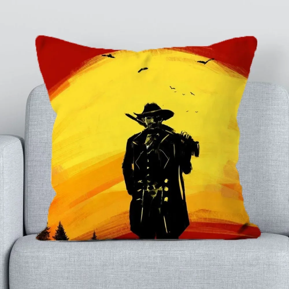 Чехол для подушки R-Red Dead выкупориватель наволочки 45x4 5 короткая плюшевая