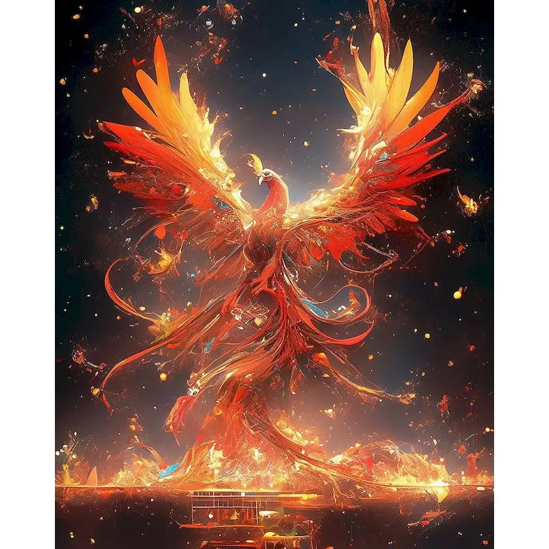 Fiery Phoenix Painting Kit